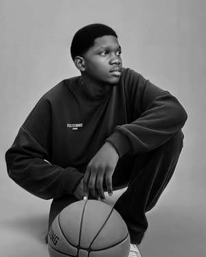 Boy with basketball